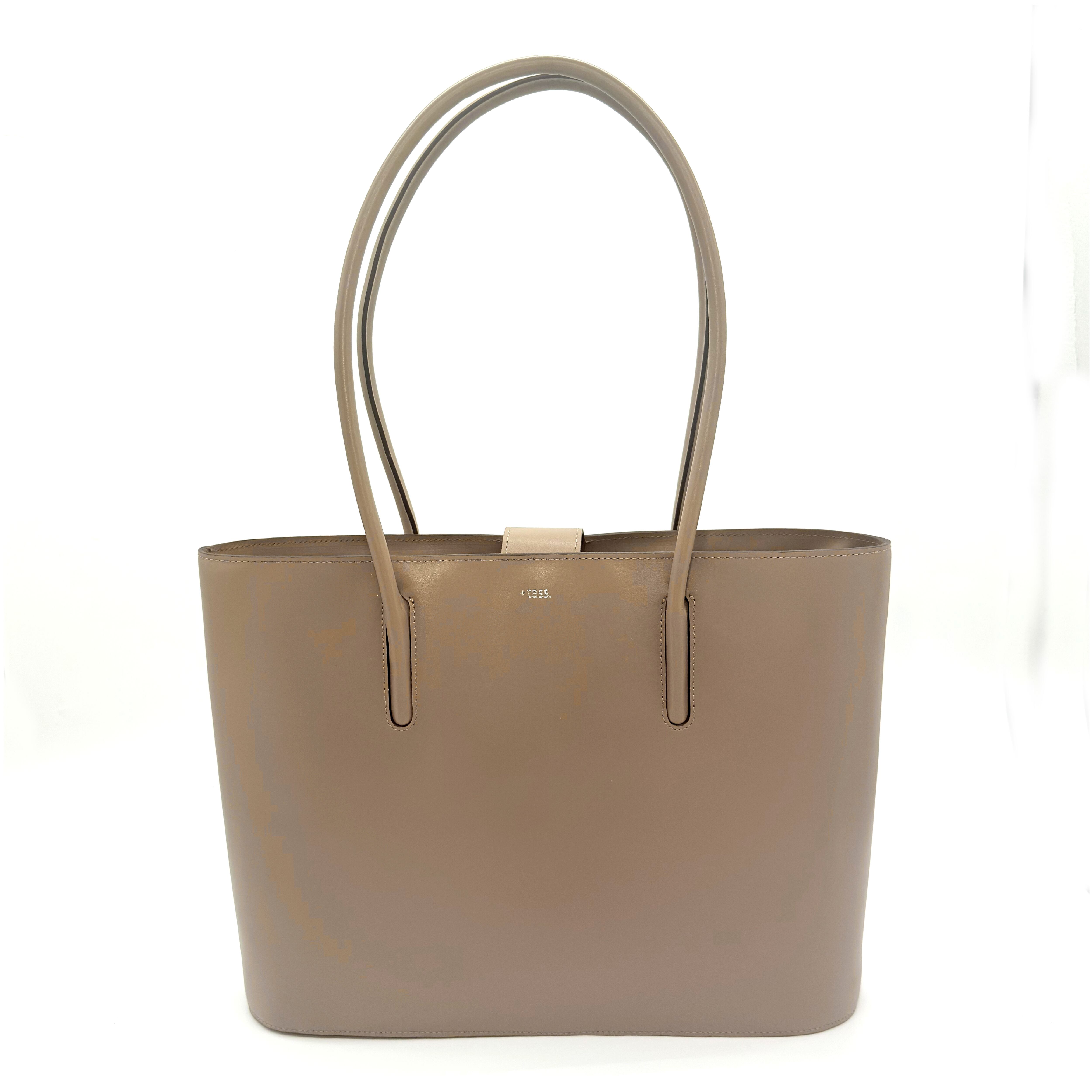 Italian smooth leather ―Tote bag― Col:Gray | ＋tass