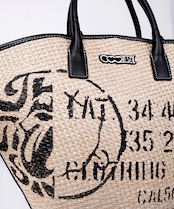 ROCKロゴペイントサマーバスケットBAG CQ-46510H