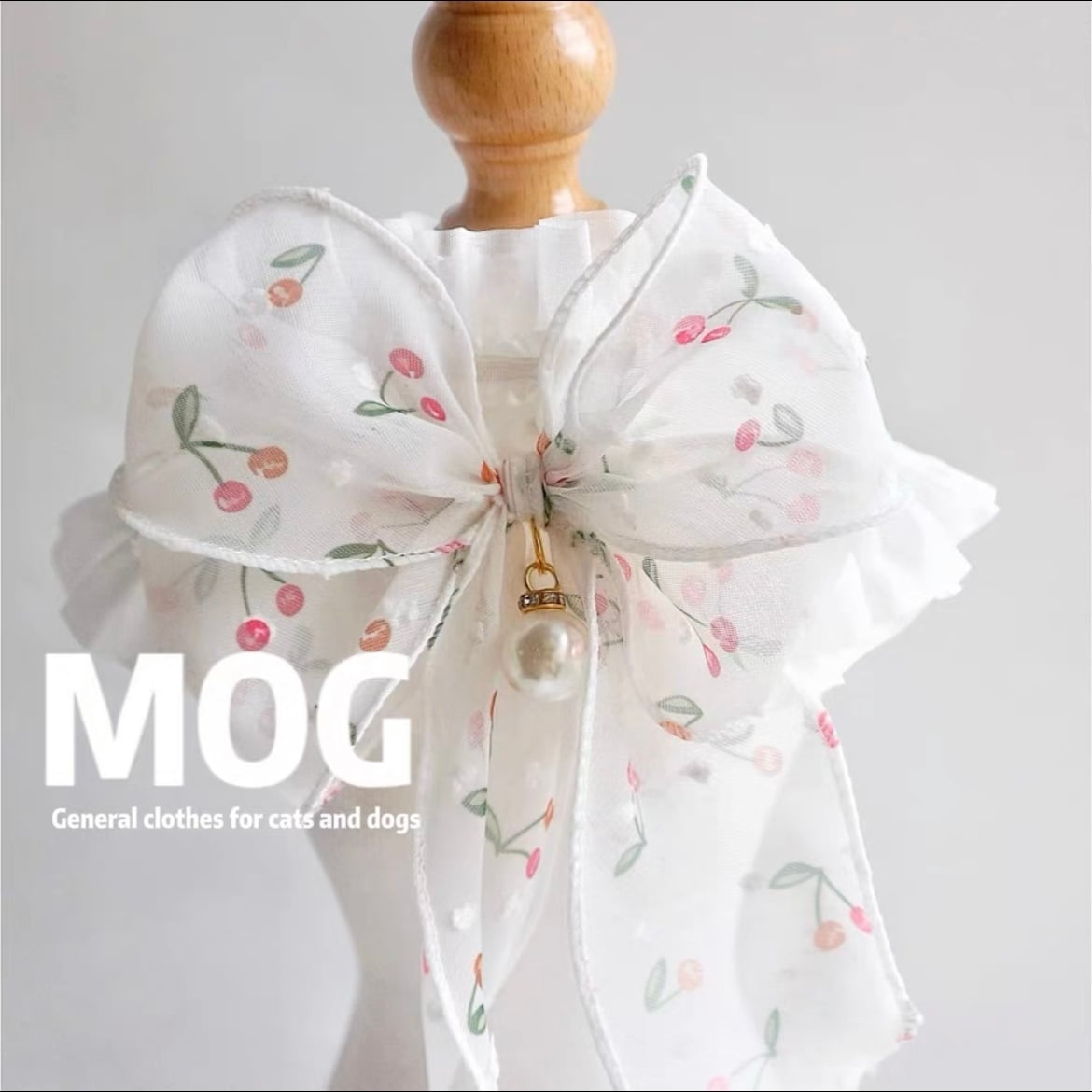 Cherry Lace エプロン from MOG 猫 リボン チョーカー すたい 付け襟