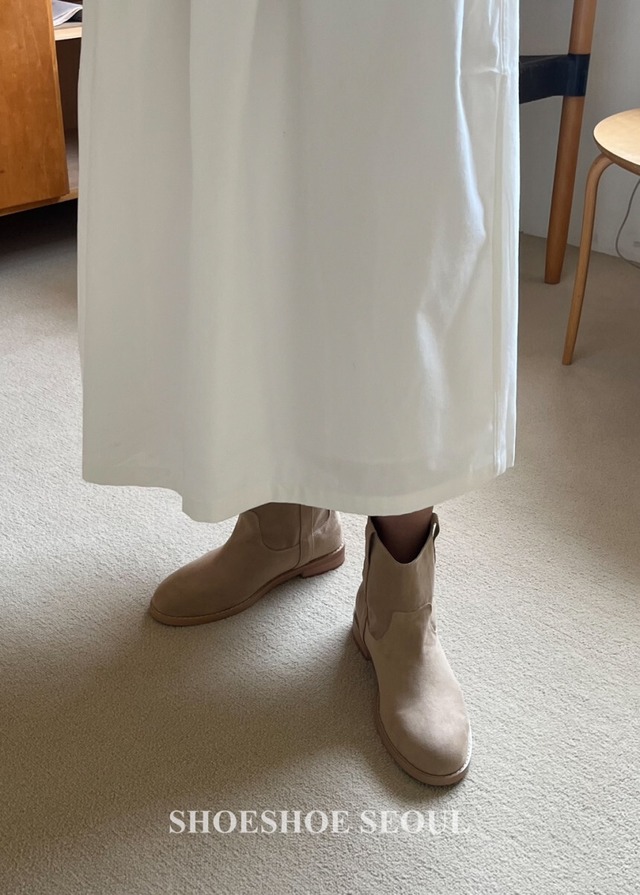 (予約) Fil. / Suede short boots