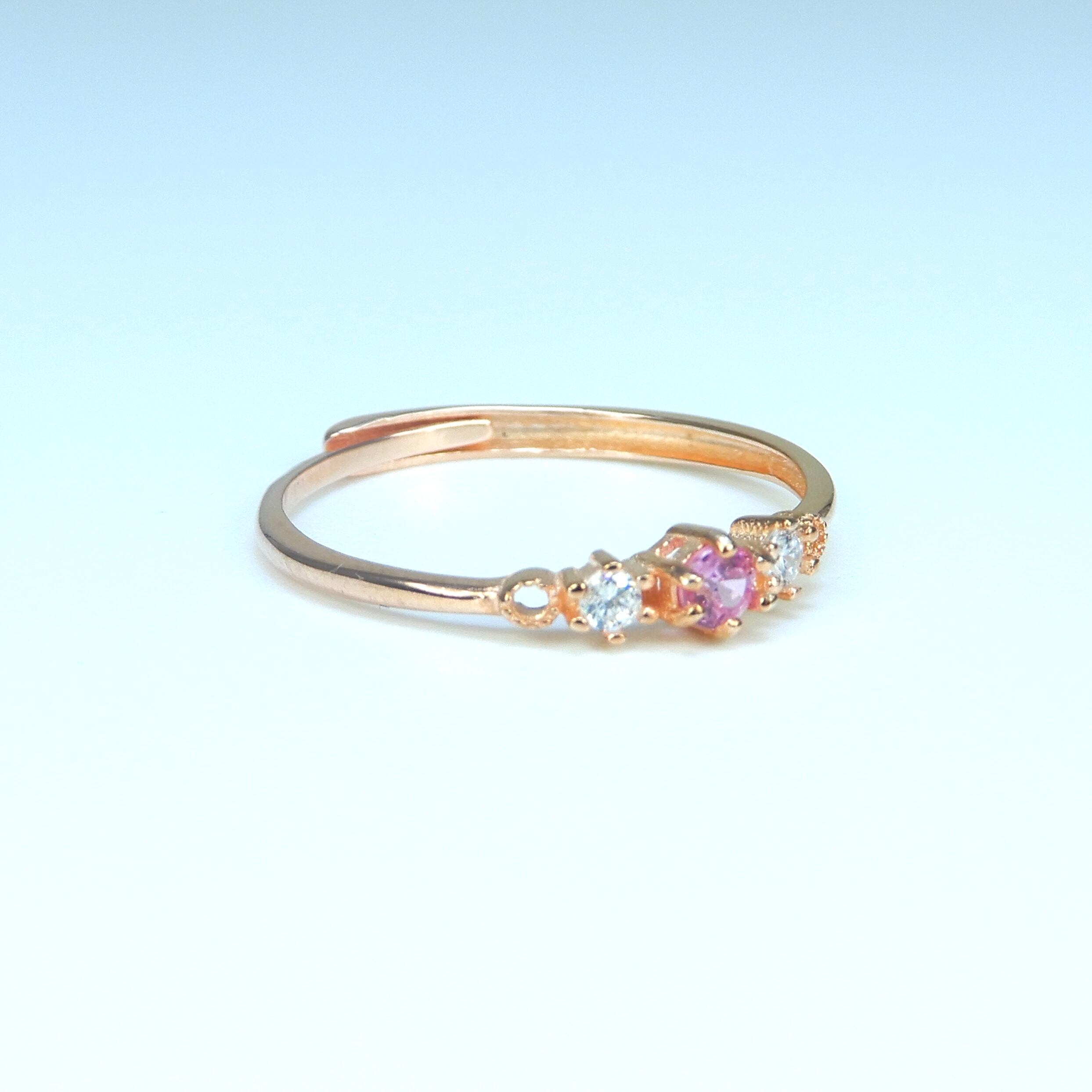 プラいちRing♦︎非加熱サファイア♦︎PGカラー《0041》