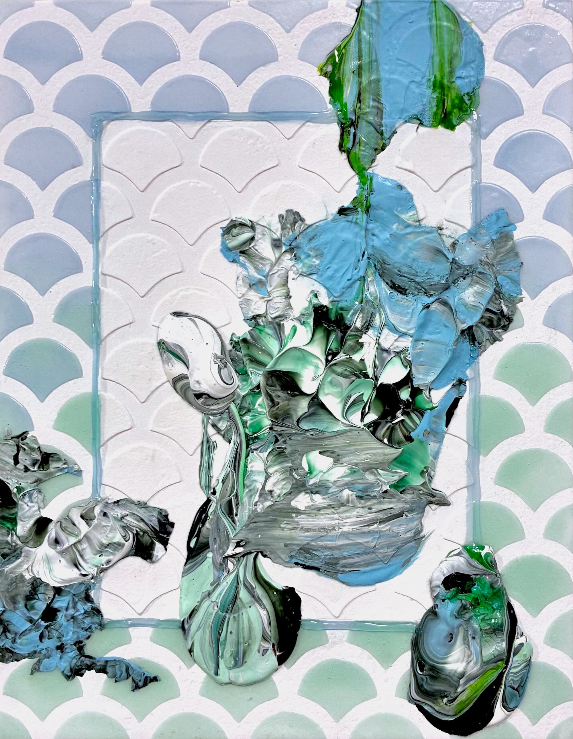 海 絵画（02）sea アクリル画 10号 ocean F10 KIYOKAWA AIMI【絵画全品