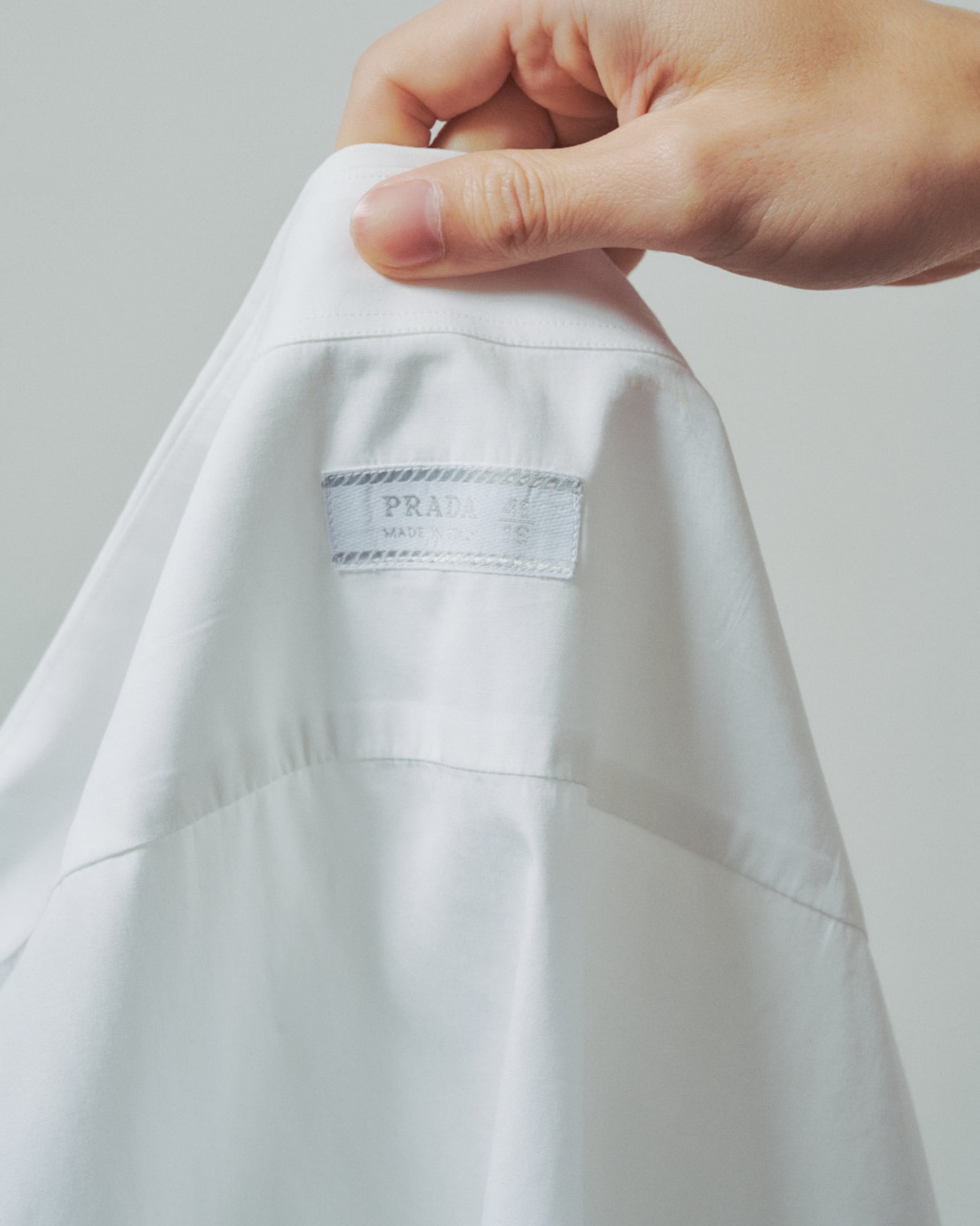 極美品】PRADA special B.D. cotton shirt made in ITARY mint