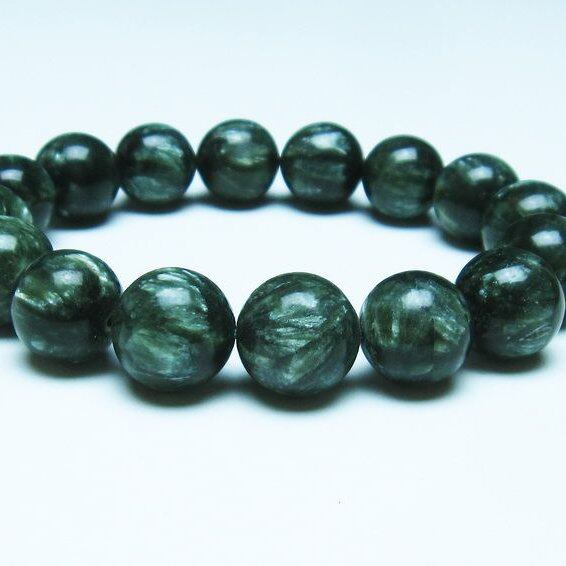 セラフィナイト ブレスレット 14mm 一点物  111-35904