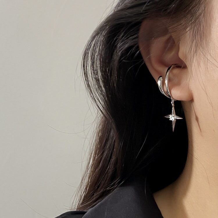 韓国風ファッション イヤーカフ