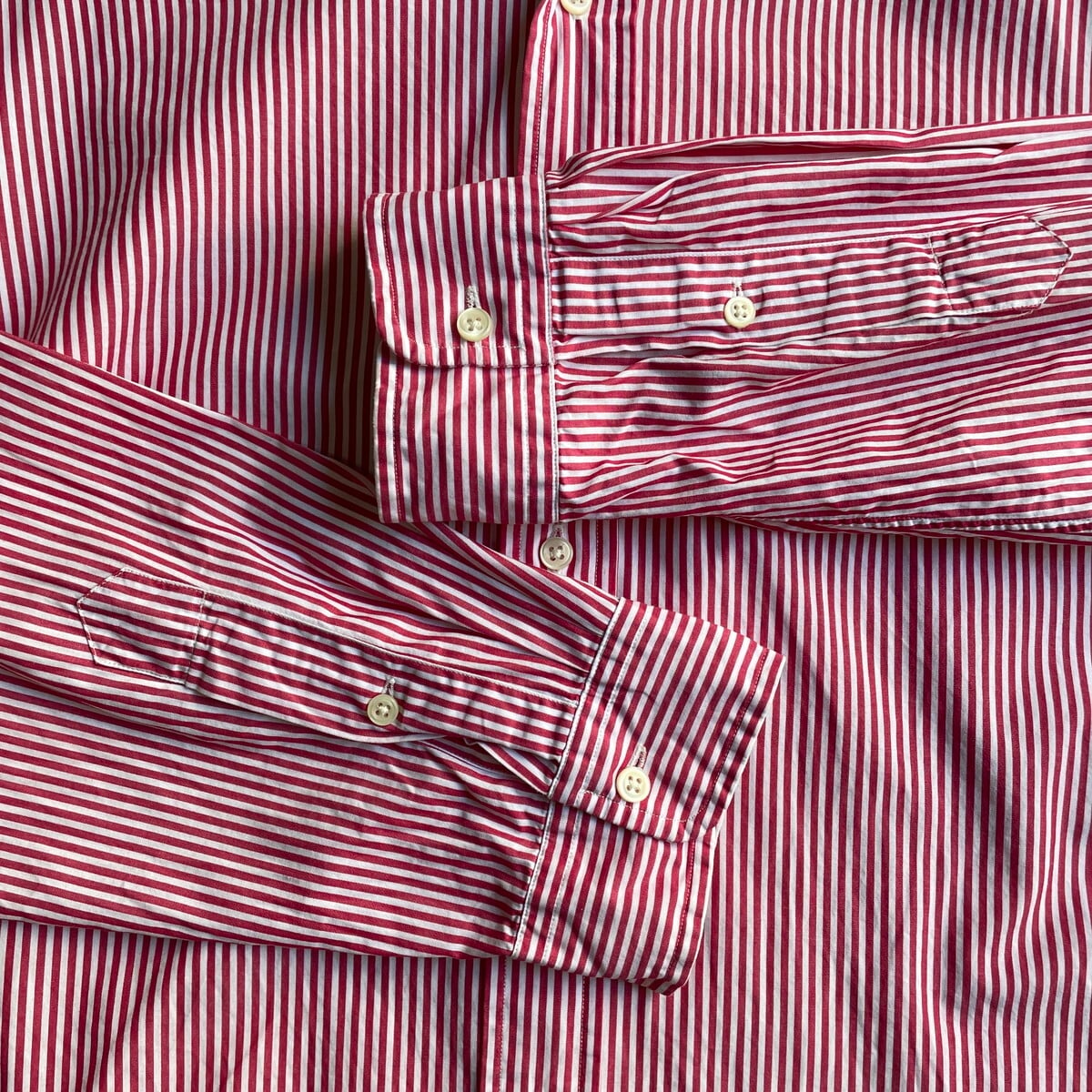 Ralph Lauren ラルフローレン 長袖 CUSTOM FIT ストライプ ボタン