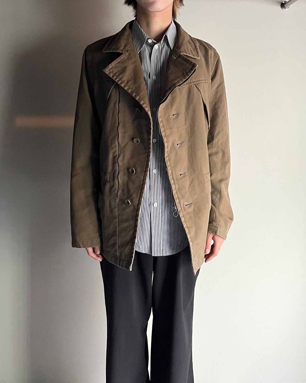 【ato】cotton moleskin double riders jacket