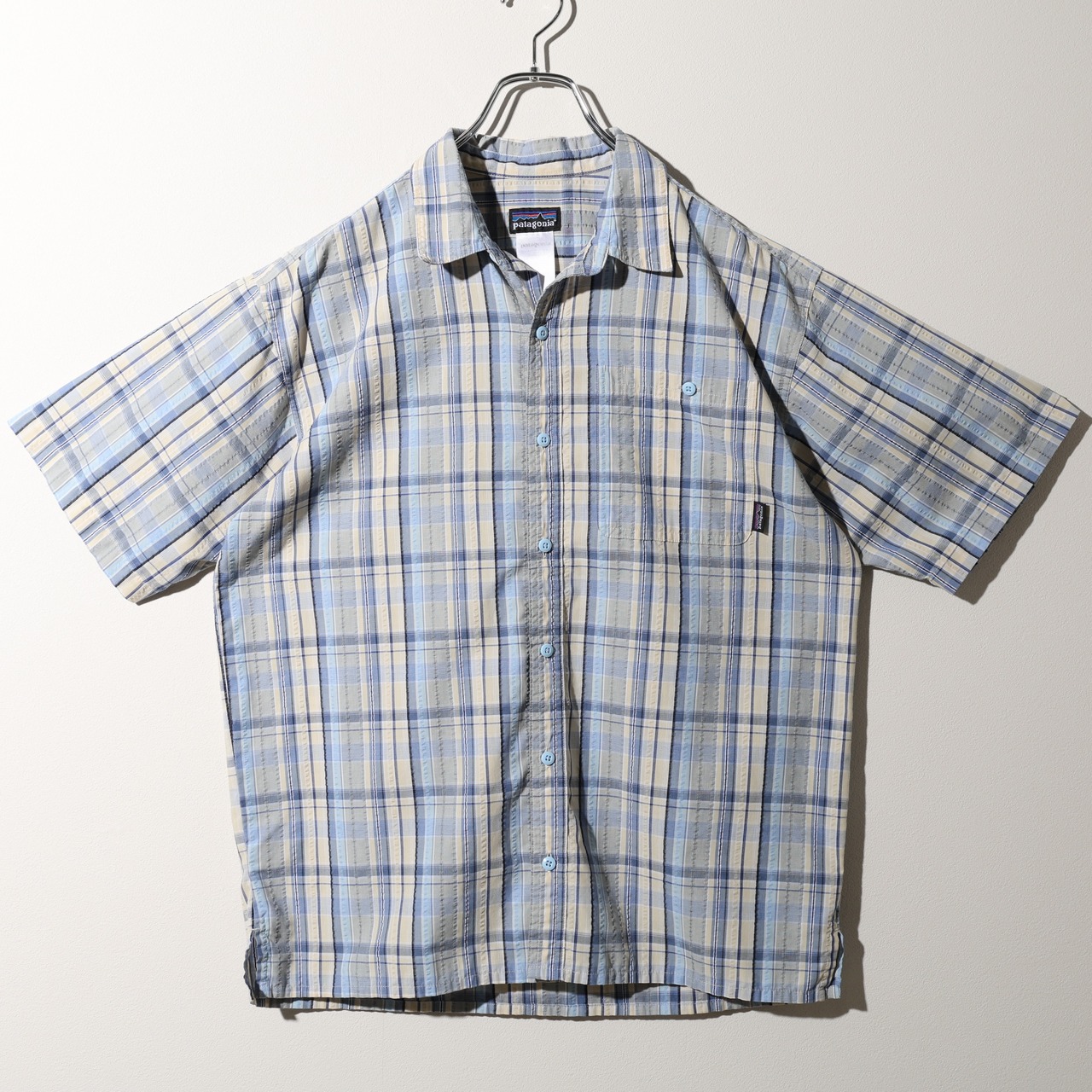 美品 M 09年 Puckerware Shirt Patagonia パッカーウェアシャツ パタゴニア  シアサッカー