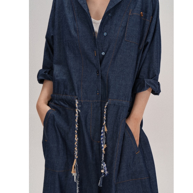 loose-fitting denim all-in-one 10972