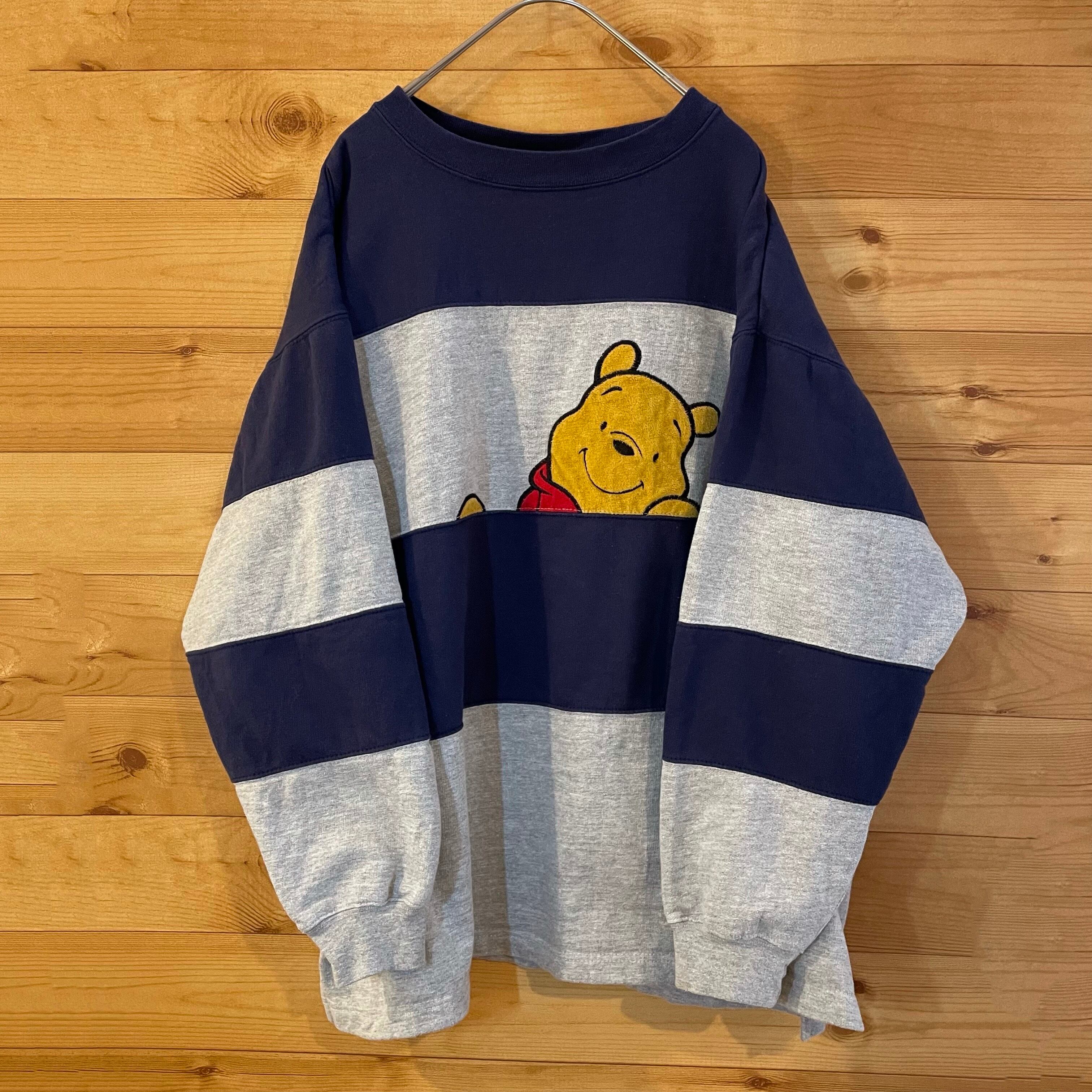 Disney】Pooh プーさん 刺繍 スウェット トレーナー ディズニー L ...