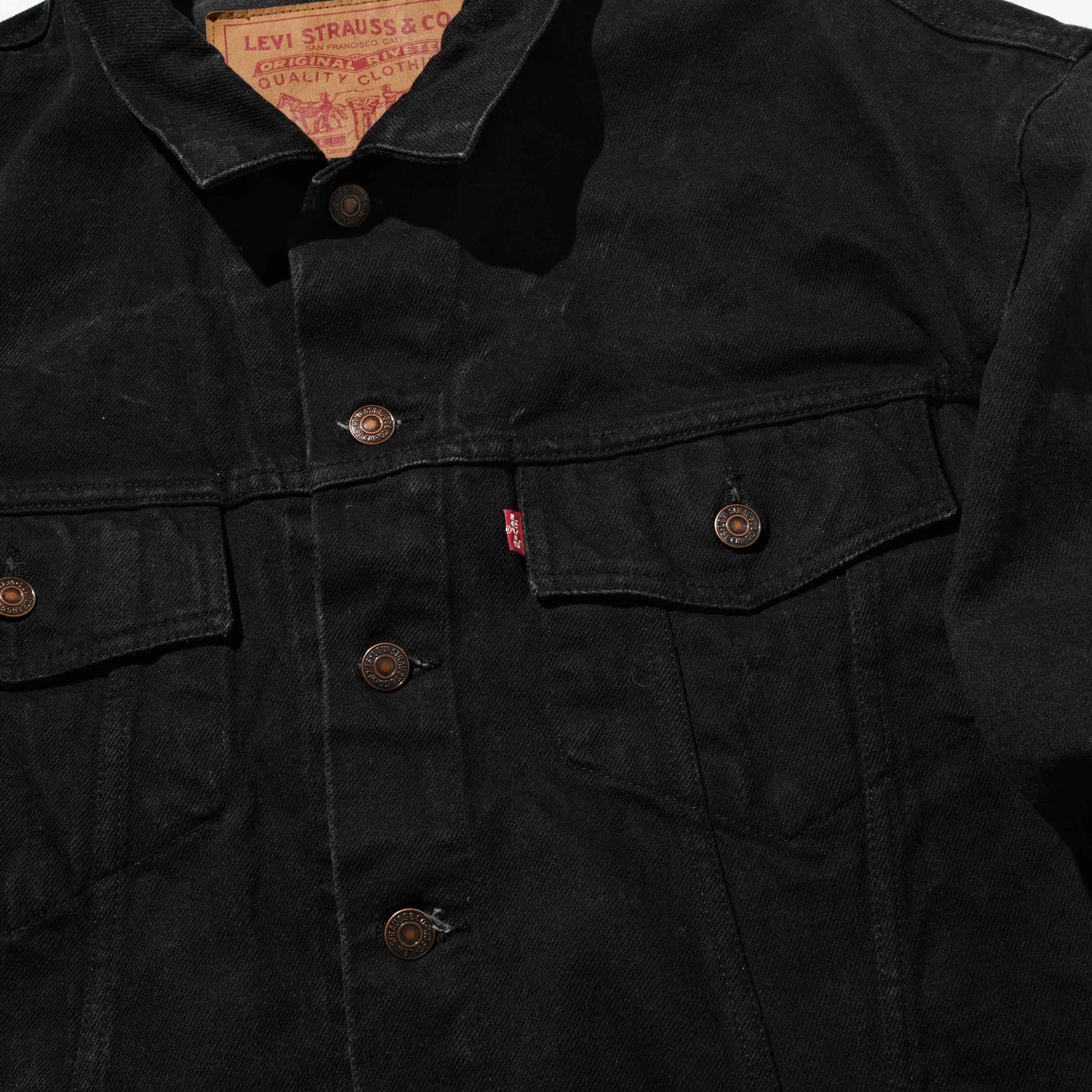 90's Levi's 70598 black trucker jacket size S | goodbuy