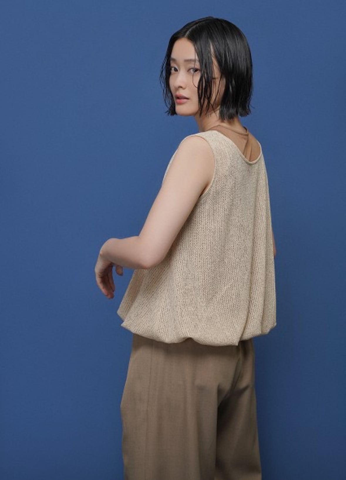 SALE!CYAN TOKYO シアントーキョー シアーコンビバルーンタンク SALE!CYAN TOKYO シアントーキョー シアーコンビバルーンタンク