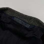 90s USA製 LANDS'END ランズエンド ヘリンボーン ツイード テーラードジャケット 36S /ビンテージ/メンズ