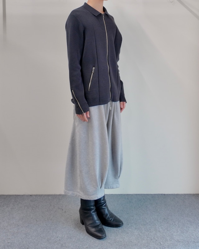 【5351 pour les hommes】curve pattern zip up blouson