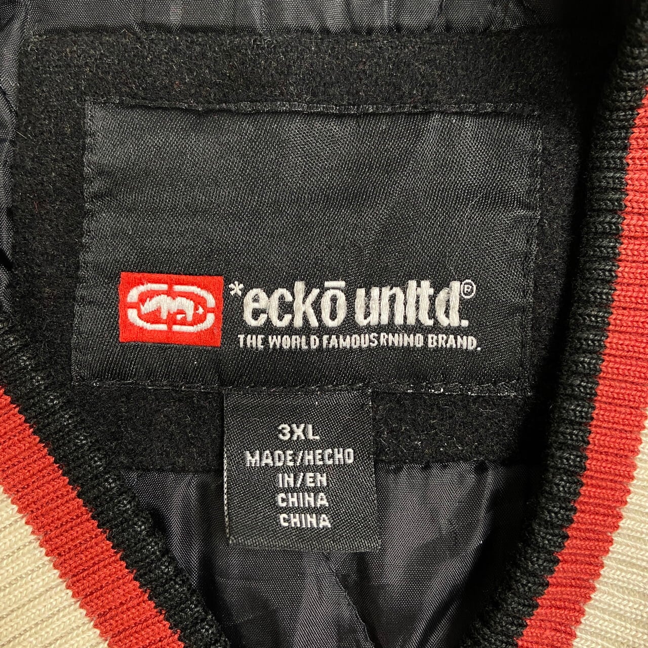 ビッグサイズ Ecko Unltd エコーアンリミテッド ウールスタジャン