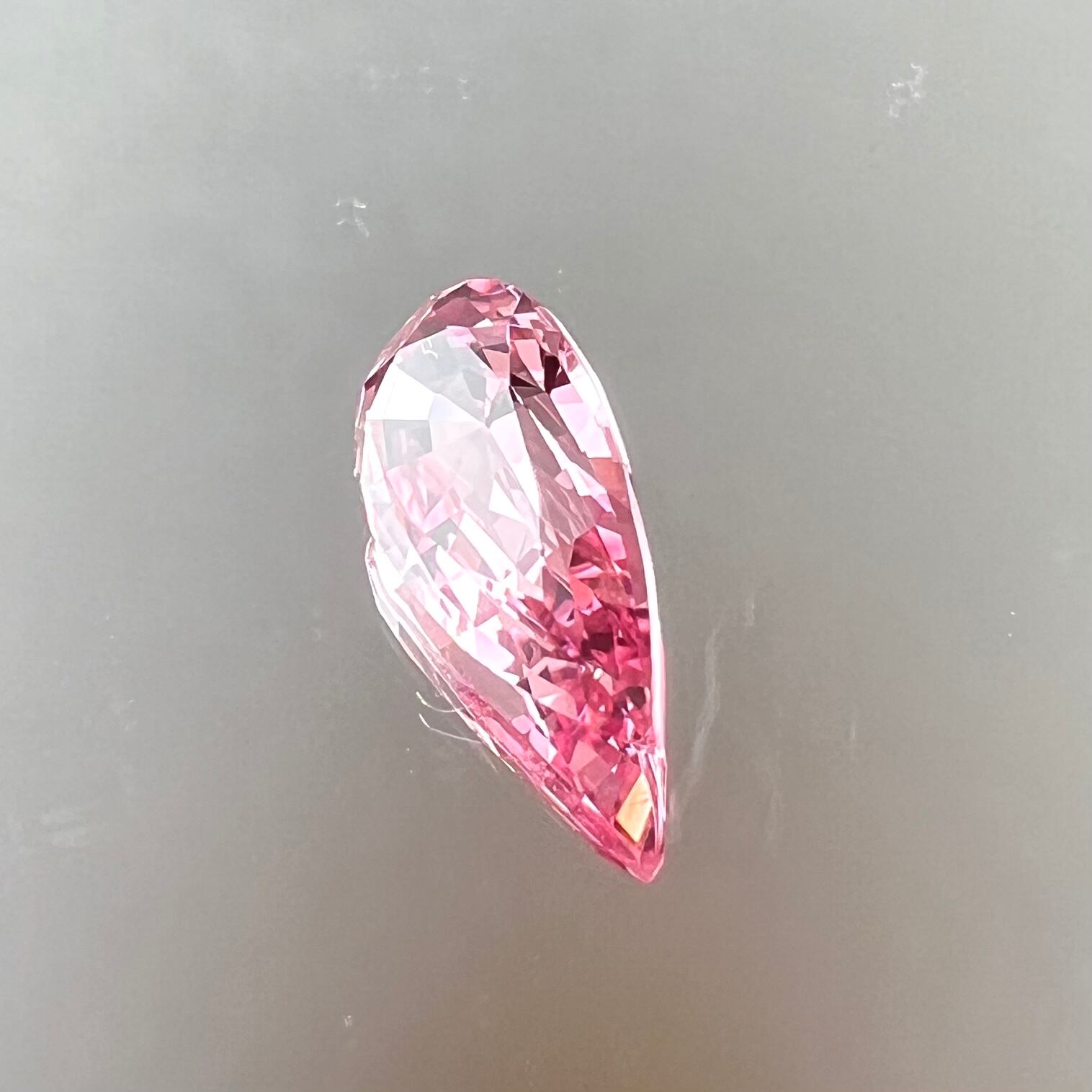 再結晶ピンクサファイア ほんのりパパラチアカラー ジュエリールース