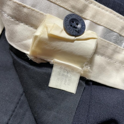 00s Yves Saint Laurent black slacks 詳細写真10