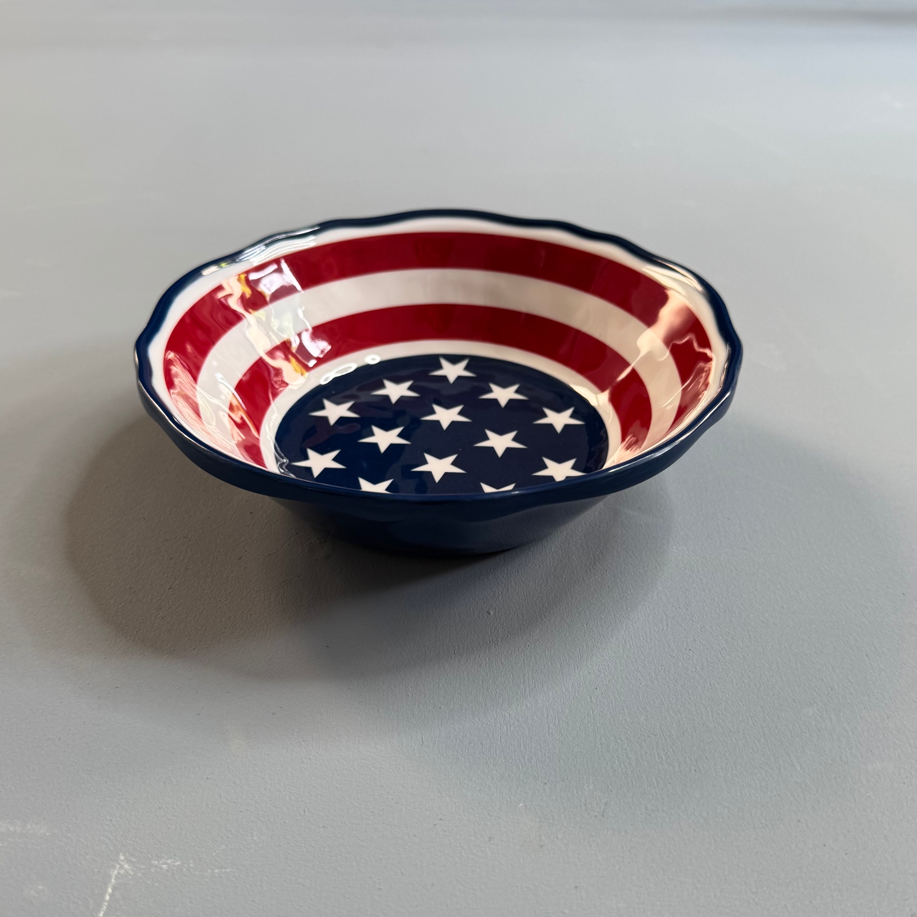 アメリカ国旗 メラミン皿 ボウル 直径18cm