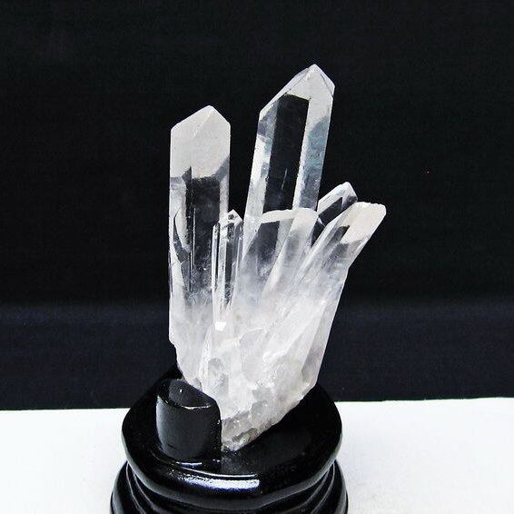 水晶 クラスター マダガスカル産 台座付属 水晶 原石 一点物 182-9408