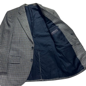 vintage BURBERRYS houndstooth pattern wool tailored jacket