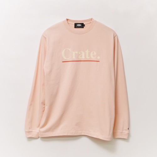 UNDER LINE LOGO L/S T-SHIRT OFF PINK