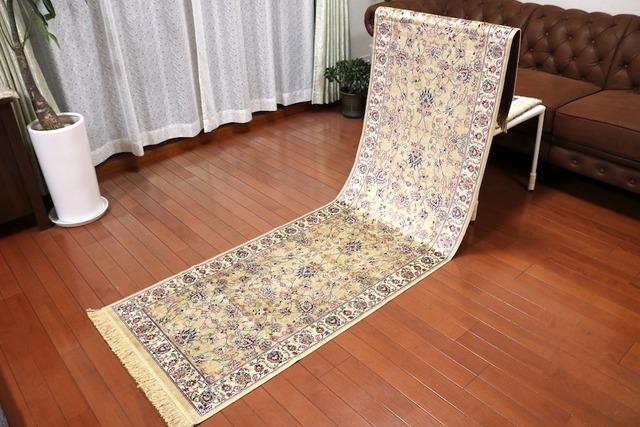 ランナー ペルシャ柄絨毯 67×240 新品未使用 カーペット 玄関マット 