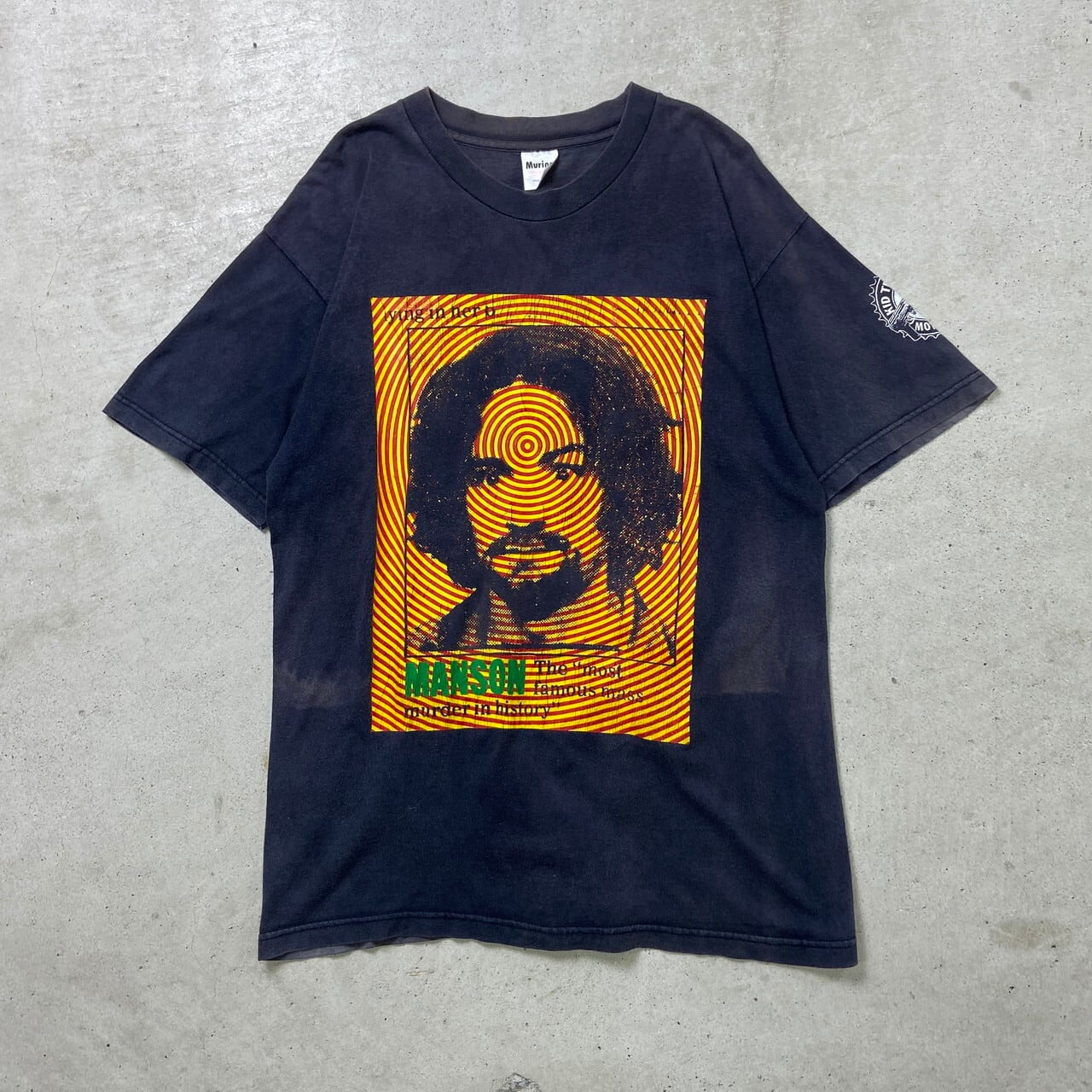 90年代 USA製 CHARLES MANSON チャールズ・マンソン プリントTシャツ 