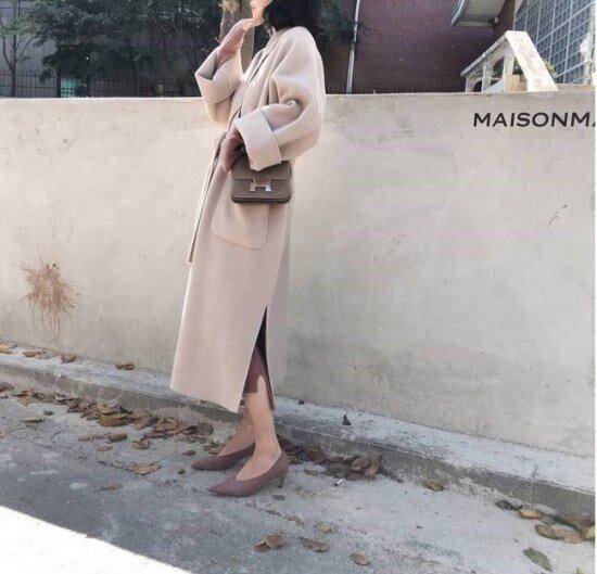 ロングコート レディースロングコート ベルト付きロングコート