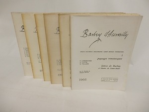 Barbey d'Aurevilly　不揃6冊　生田耕作蔵書印入　/　Barbey d'Aurevilly　バルベー・ドールヴィリー(ドールヴィイ)　Jacques Petit編　[24157]