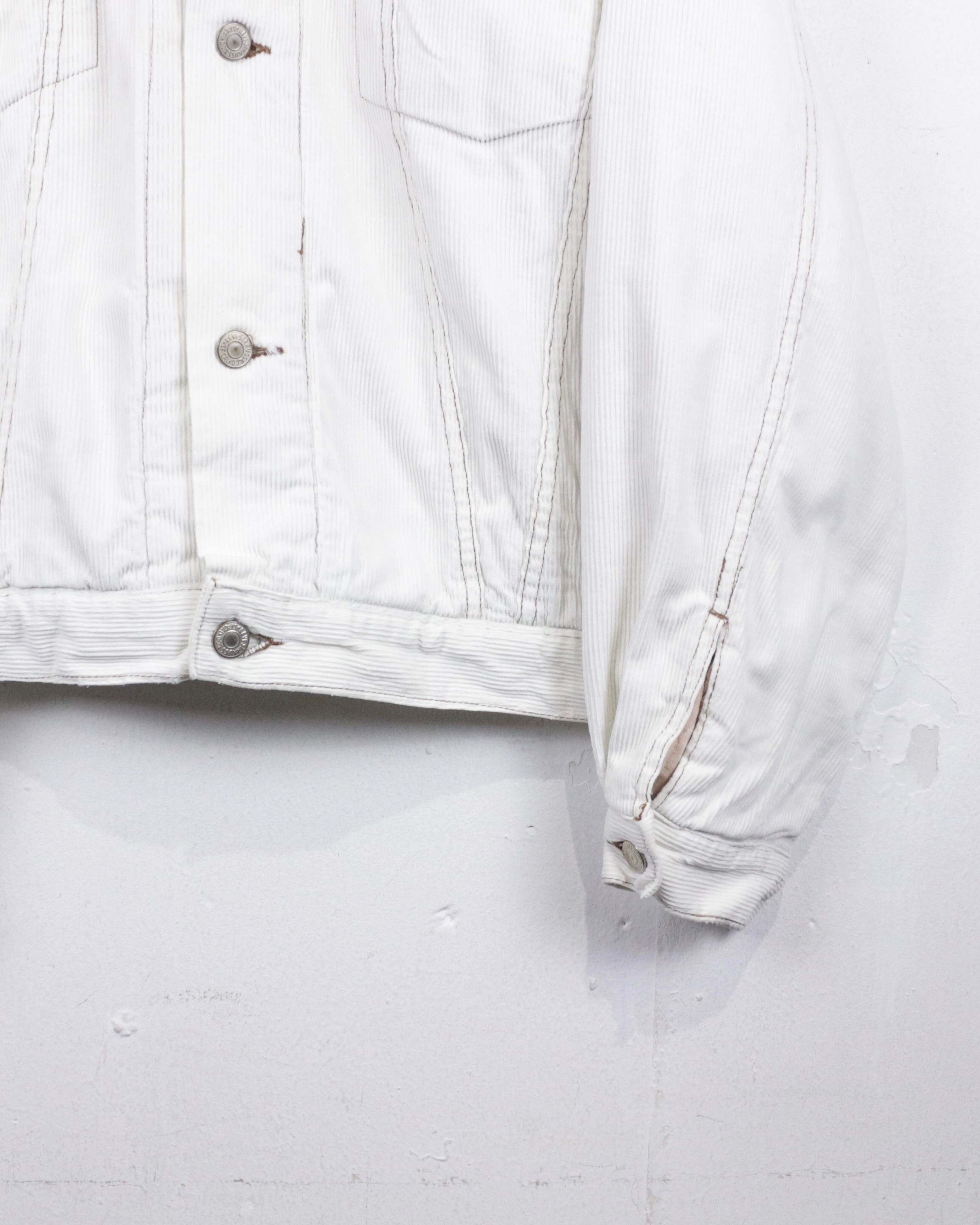 Caka act2】80's“Levi's” Ivory Color Euro Vintage Corduroy Tracker