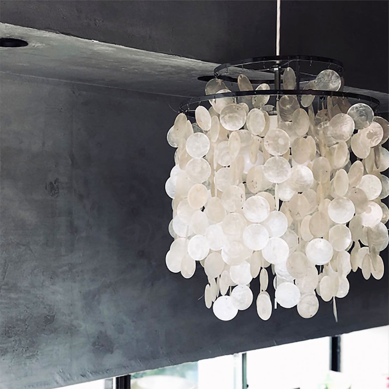 HERMOSAハモサ　SHELL PENDANT LAMP HERMOSA ハモサ SHELL LAMP シェルランプ LCLP-007 (〜4.5畳