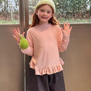 春韓国風柔らかいフリルインナー