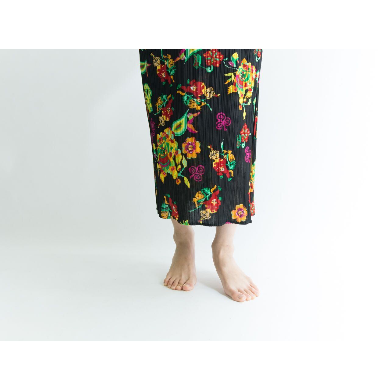 【PLEATS PLEASE ISSEY MIYAKE】90's slit long skirt(プリーツプリーズ イッセイミヤケ スリットロングスカート)2c