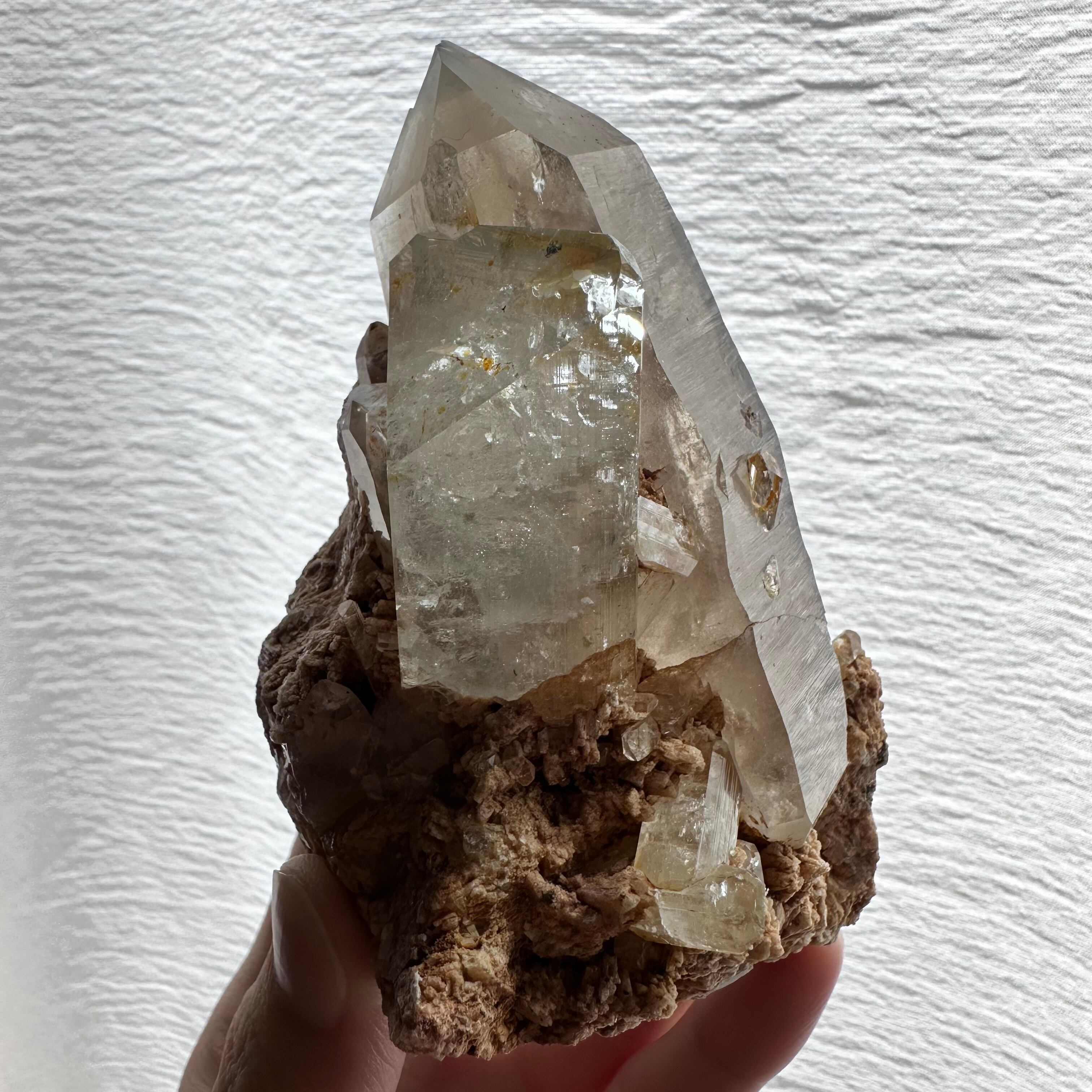 トパーズ / スモーキークォーツ【Smoky Quartz with Topaz】ナミビア産