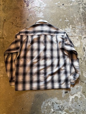 GENIUS CRAft / OMBRE CHECK SHIRT L/S / オンブレーチェックシャツ / ワイドシルェット / ボックスシルエット