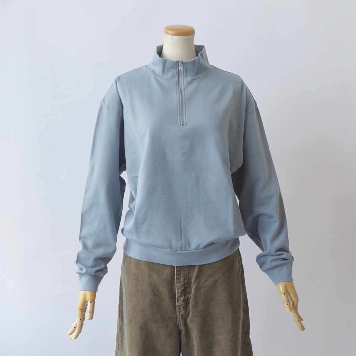 AURALEE/オーラリー・SUPER HIGH GAUGE HALF ZIP P/O | a flat shop