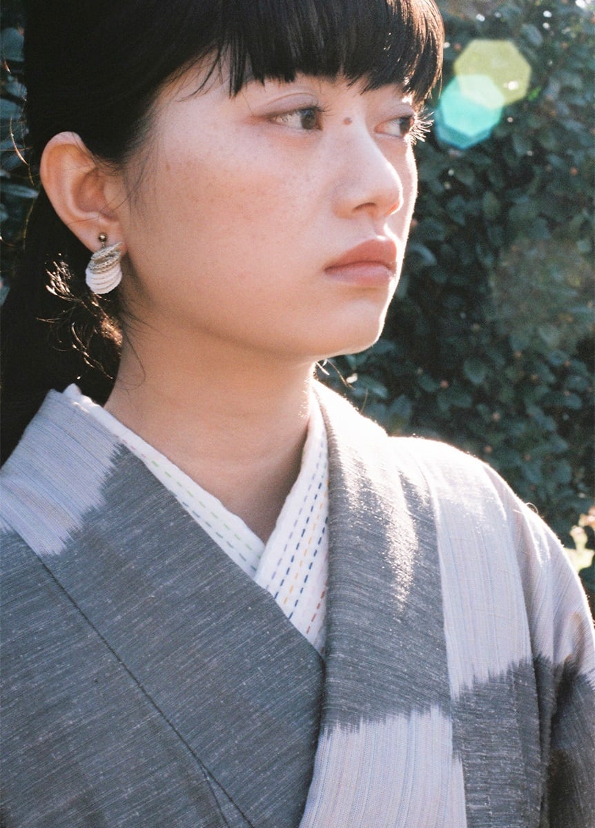 長井紬 / mushu charcoal | KIMONO ARCH