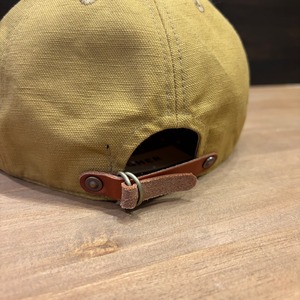 HIGHER VINTAGE DUCK × LEATHER BRIM CAP