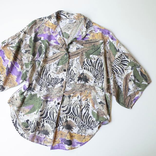 SOHO zebra pattern S/S shirt