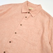 pink linen shirt