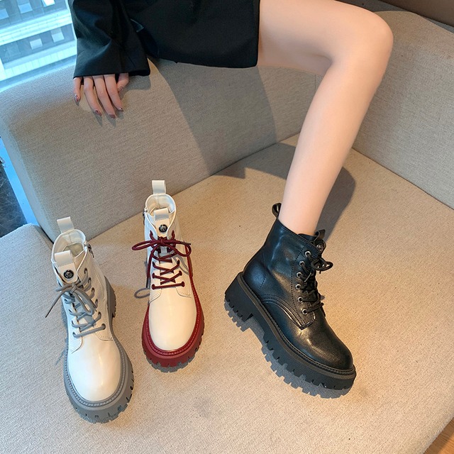 スタイルショートブーツレディースシングルサイドジッパーオータム 靴 シューズ 秋物 部族の婦人靴62116899268