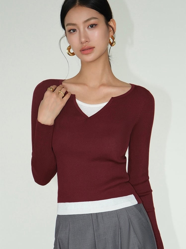 クラシックツートンカットソー