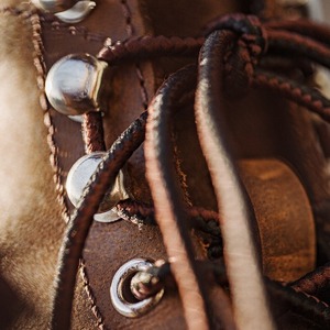 Cow Leather Retro Ankle Boots / 牛革 カウレザー レトロ アンクル ブーツ