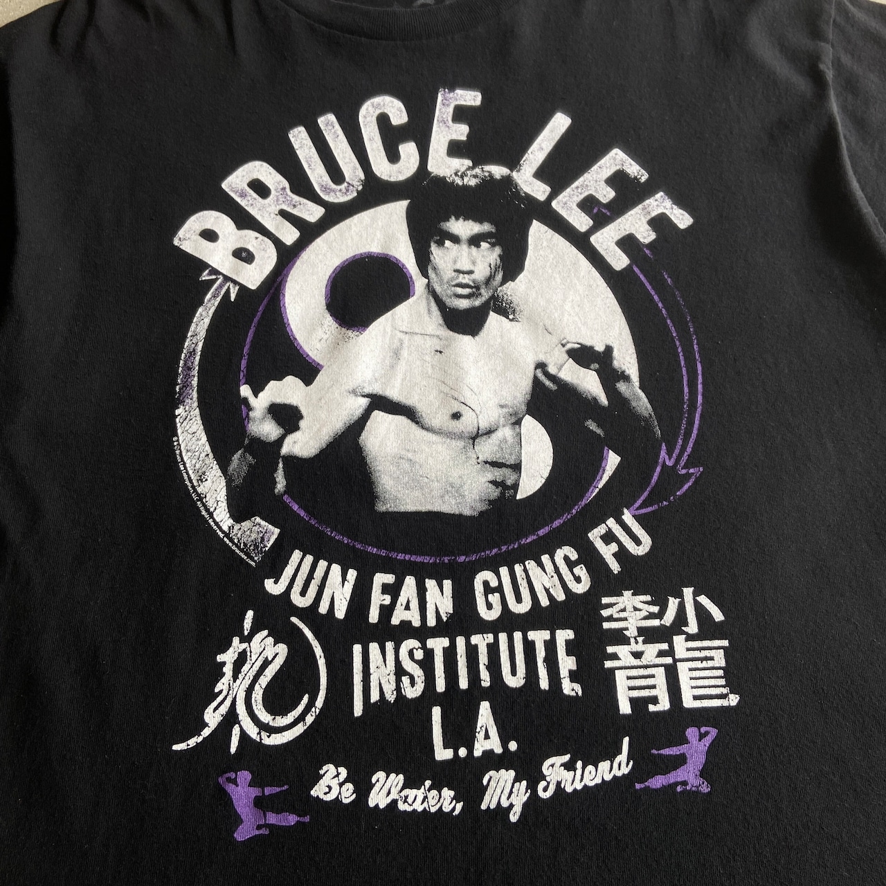 ブルースリー BRUCE LEE プリントTシャツ メンズL 古着 ムービー 映画 