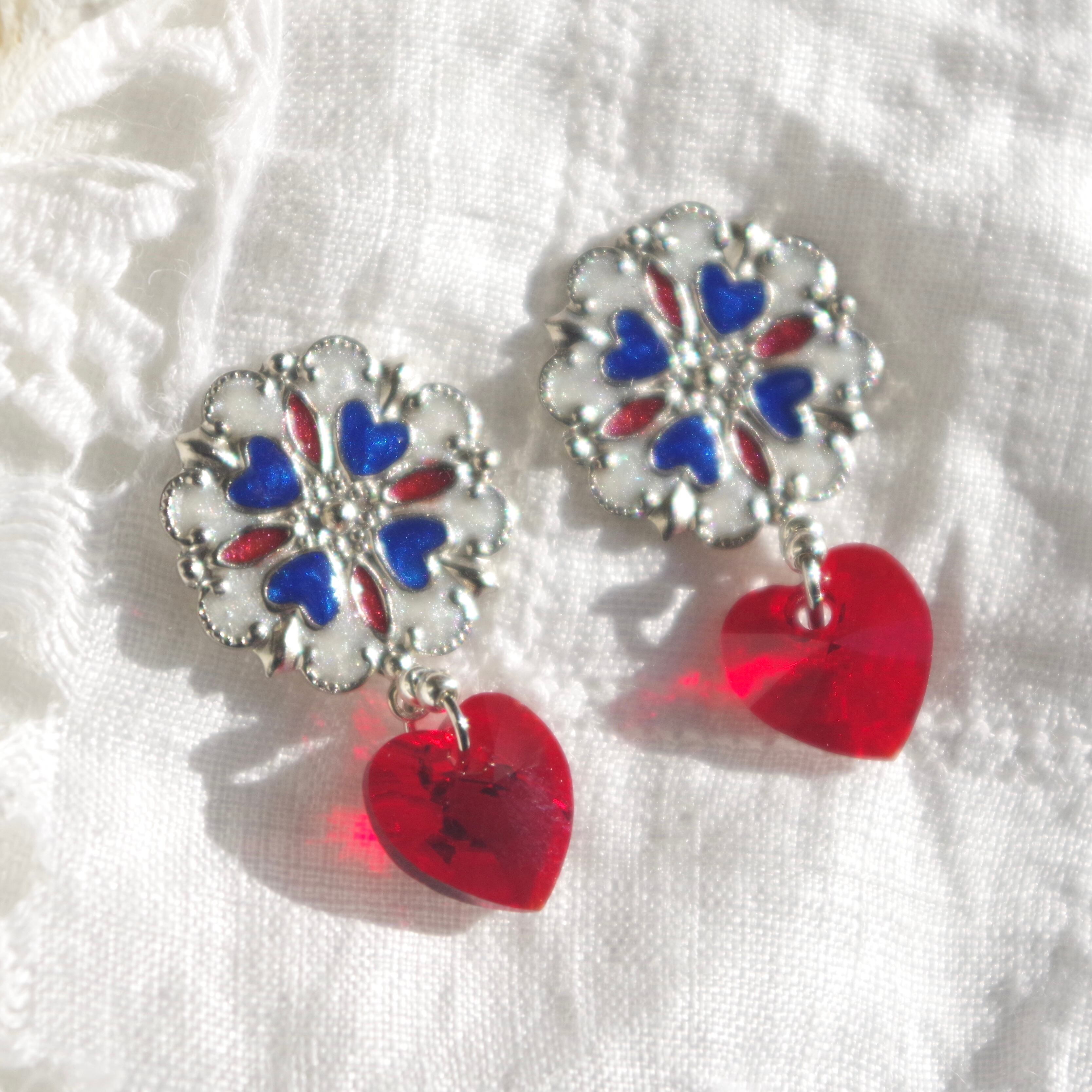 Voyage〈Tricolor/♡〉イヤリング/ピアス