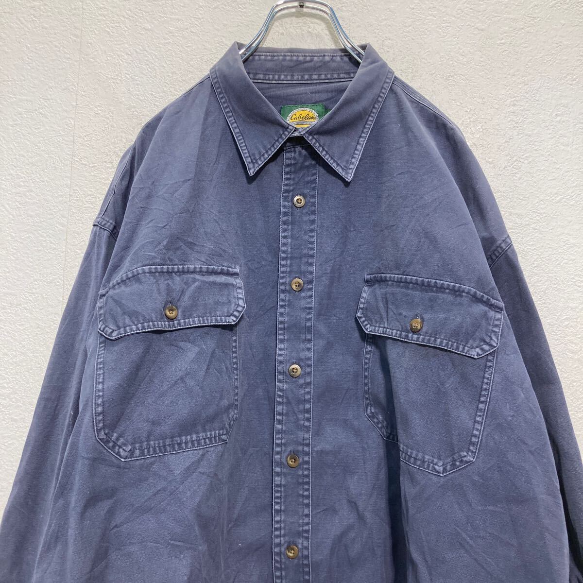Cabela's 長袖 無地 ワークシャツ XL TALL カベラス ビッグ Cabela's 長袖 無地 ワークシャツ XL TALL カベラス ビッグ