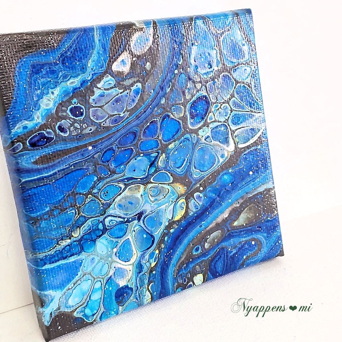 フルイドアート（漂う青） | フルイドアート|絵画|ねこクラフト雑貨|猫