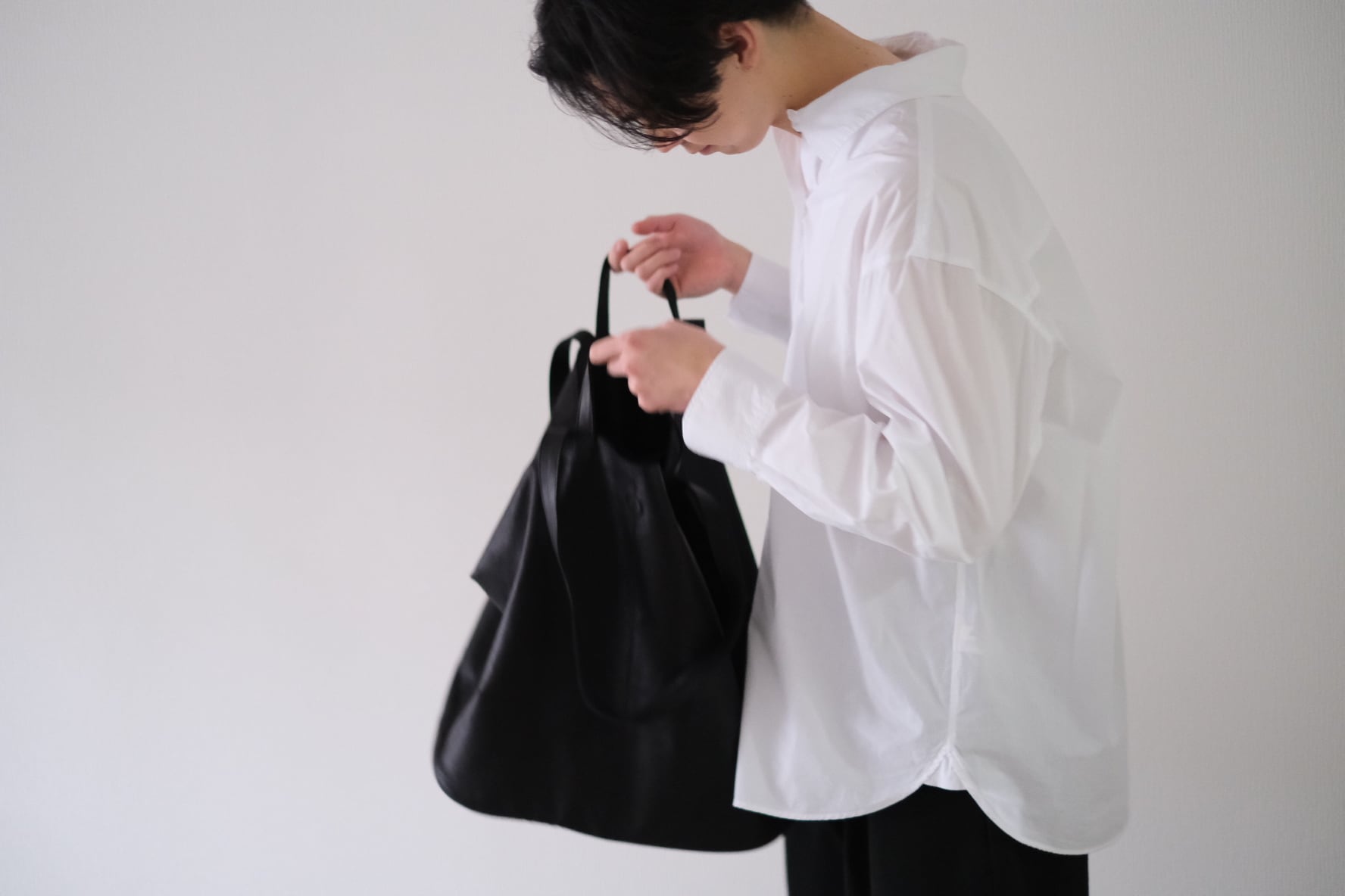 DOUBLE TOTE （ XXL Size ）BLACK | Morphee（モルフェ）