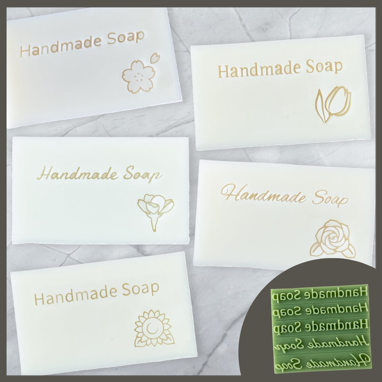 Handmade Soap スタンプ (5種類)