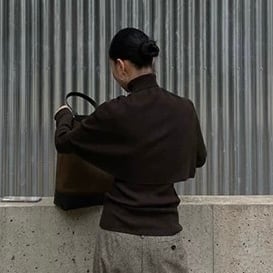 長袖 ケープ風 クロップド ニット YH9685 | lalalastyle